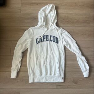 Cuffy’s White Cape Cod Hoodie 100% Cotton Sweatshirt